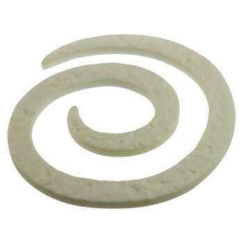 Zierteil-Verschluss aus Kunststoff Spirale in Weiß
