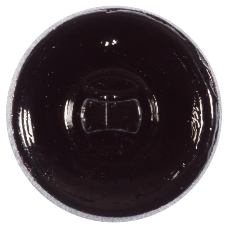Glasknopf mit Motiv auf der Vorderseite in Titan-Grau 14mm