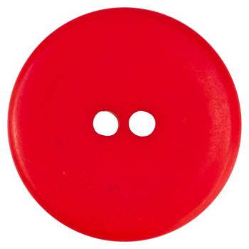 Kunstoffknopf in Rot mit kariertem Muster