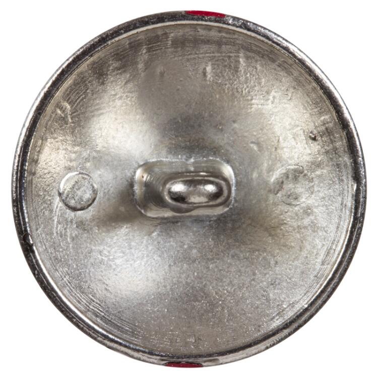 Metallknopf in Titangrau mit Wappen 28mm