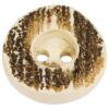 Trachtenknopf aus Kunststoff in Hirschhornoptik rustikal braun