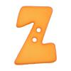 Buchstabenknopf "Z", orange, 18mm