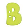 Buchstabenknopf "B", grün, 18mm