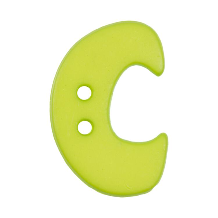 Buchstabenknopf C, grün, 18mm