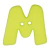 Buchstabenknopf "M", grün, 18mm