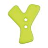 Buchstabenknopf "Y", grün, 18mm