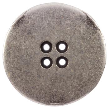 Metallknopf mit Ankermotiv in Antik-Look Altsilber