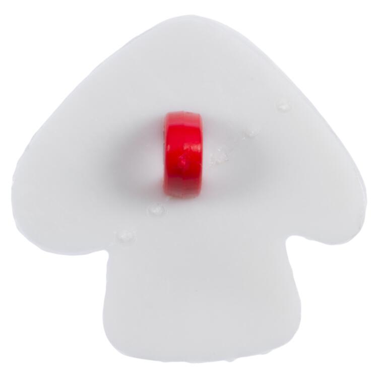Kinderknopf - Fliegenpilz in Weiß-Rot 23mm