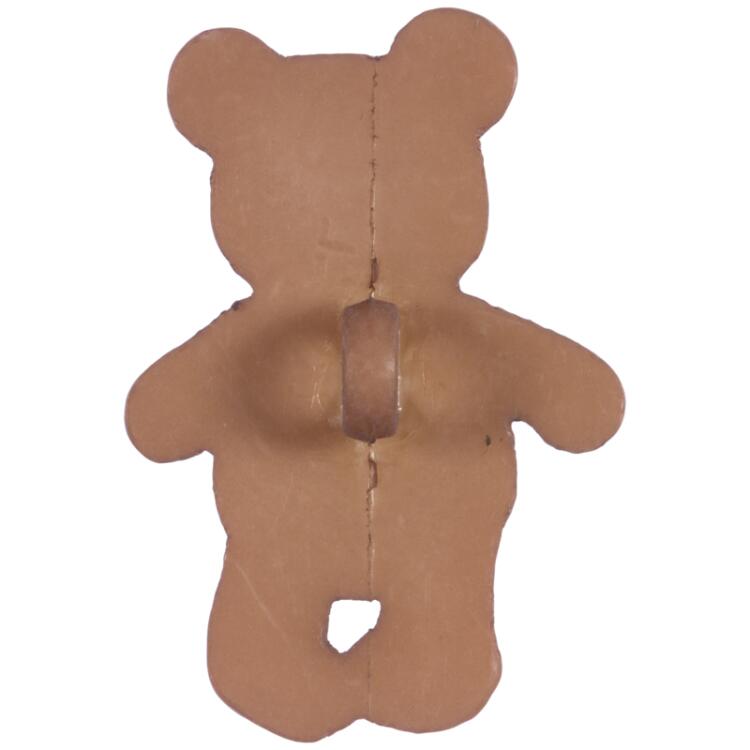 Kinderknopf - brauner Teddybär 28mm