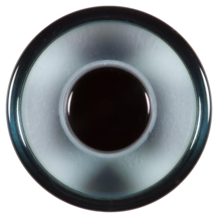 Augen Knopf (blaue Tieraugen) in transparent Blau 15mm