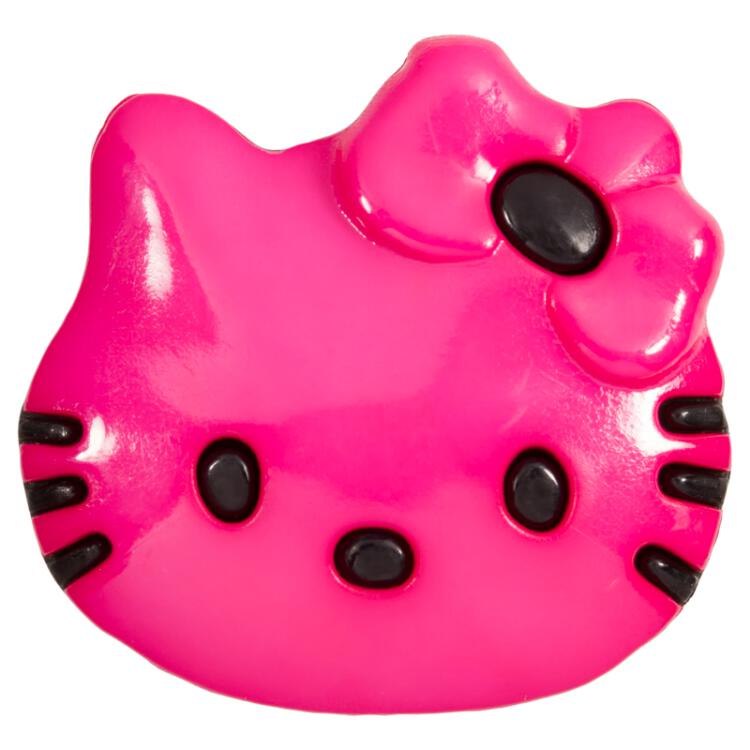 Kinderknopf "Hello Kitty" in Pink 20mm