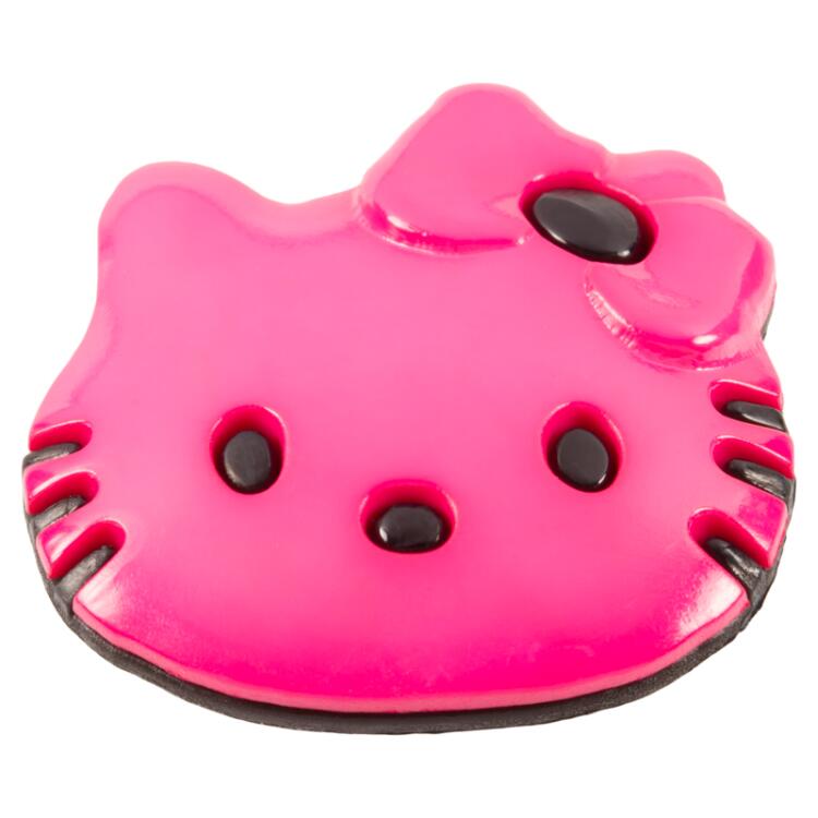 Kinderknopf "Hello Kitty" in Pink 28mm