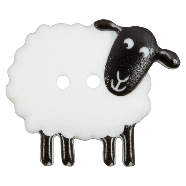 Kinderknopf - das weiße Schaf 23mm