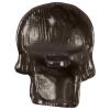 Totenkopf Knopf (Skull) aus Metall in Schädelform schwarz