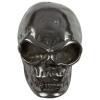 Totenkopf Knopf (Skull) in Schädelform aus Metall schwarz