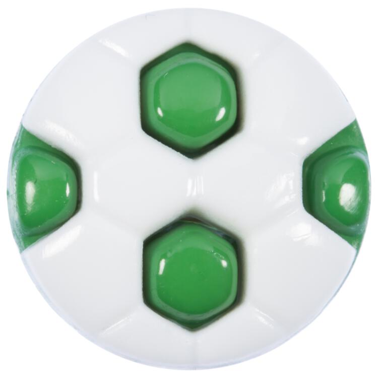 Kinderknopf - Fußball in Grün-Weiß