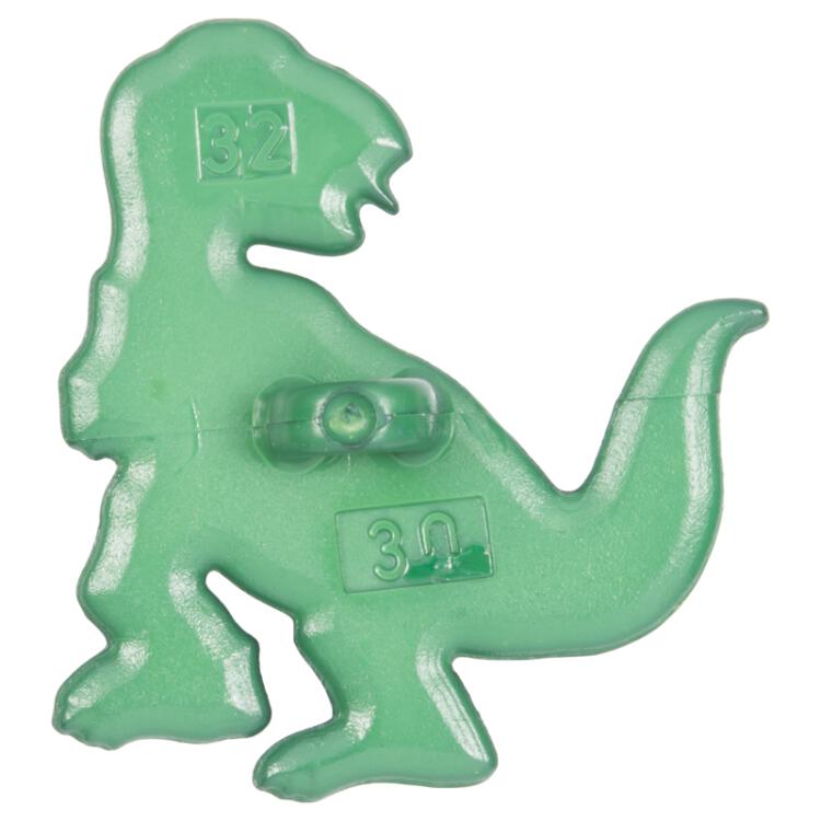 Kinderknopf - Dinosaurier in Grün 20mm