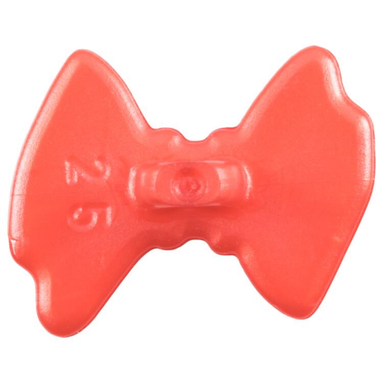 Kinderknopf - rotes Schleifchen 15mm