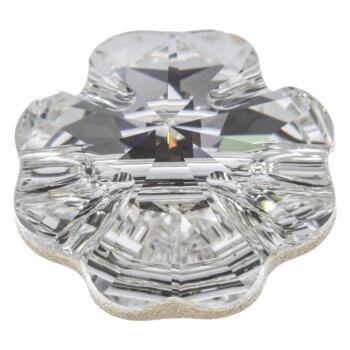 Swarovski Knopf aus geschliffenem Kristallglas Crystal,...