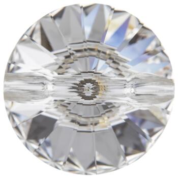 Swarovski Knopf aus geschliffenem Kristallglas Crystal, rund , Öse