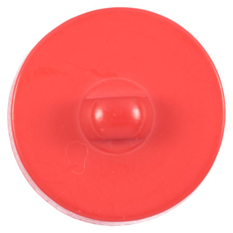 Maritimer Kunststoffknopf in Rot in Used-Optik mit Anker-Motiv 12mm