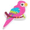 Kinderknopf - Papagei in Pink aus echtem Holz