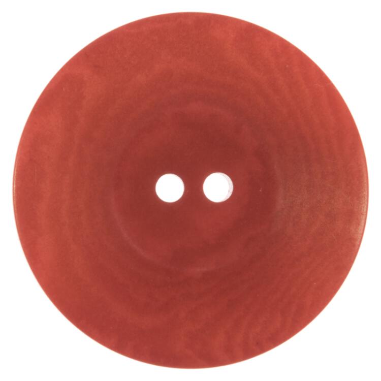 Steinnussknopf rot gefärbt mit Blumen-Lasergravur