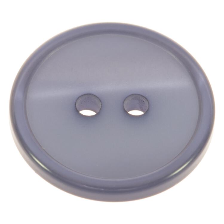 Feiner Kunststoffknopf mit Perlmutteffekt in Blau 12mm