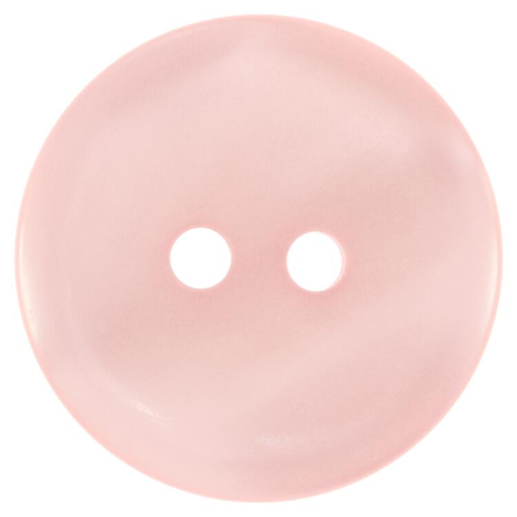 Feiner Kunststoffknopf mit Perlmutteffekt in Rosa 10mm
