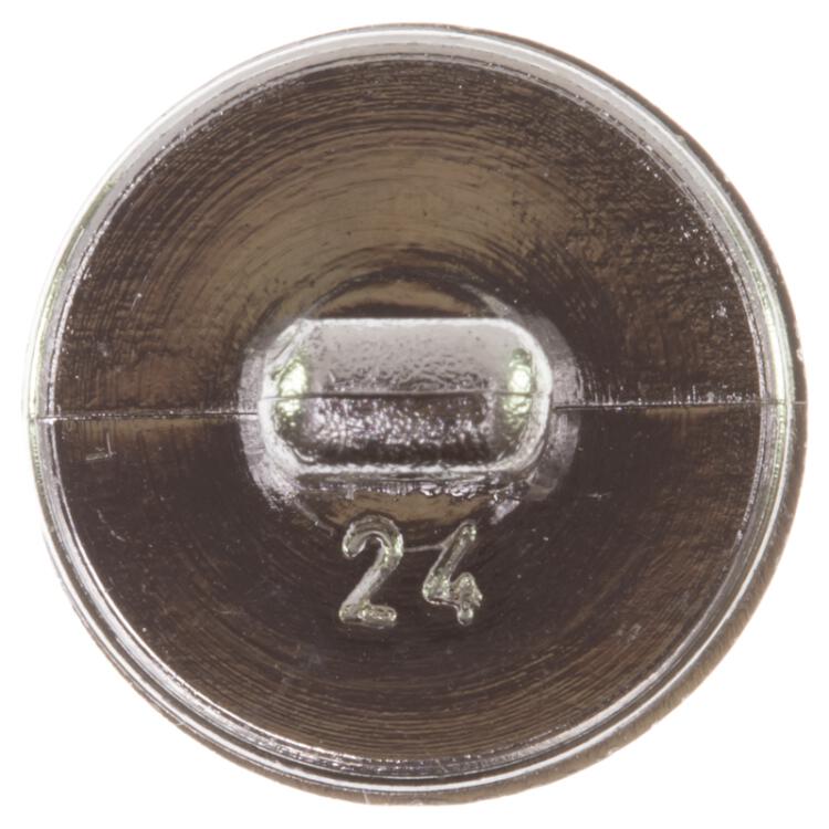 Blusenknopf aus Kunststoff in Silber facettiert 13mm