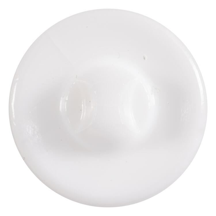 Glasknopf mit verwurzeltem Motiv in Weiß mit Polarlicht-Effekt 14mm