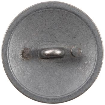 Metallknopf mit Wappenmotiv in Grau-Silber