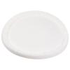 Kunststoffknopf oval "Gewebeoptik" weiß