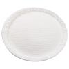 Kunststoffknopf oval "Gewebeoptik" weiß