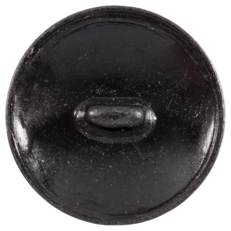 Metallknopf mit Wappen-Motiv schwarz gebürstet 11mm