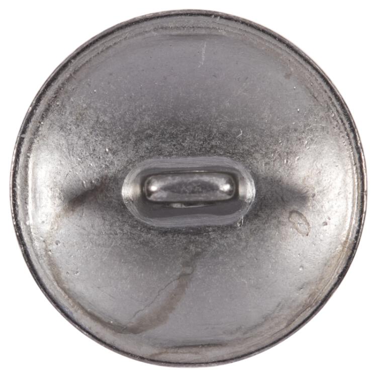 Metallknopf mit Wappen-Motiv grau