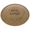 Metallknopf in Altgold mit RENA LANGE-Label