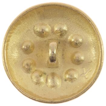 Metallknopf in Gold mit Stufenmotiv und Strasssteinen