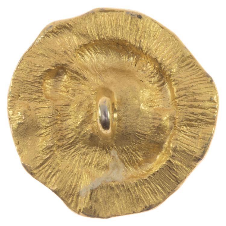 Metallknopf in Blütenform gold 25mm