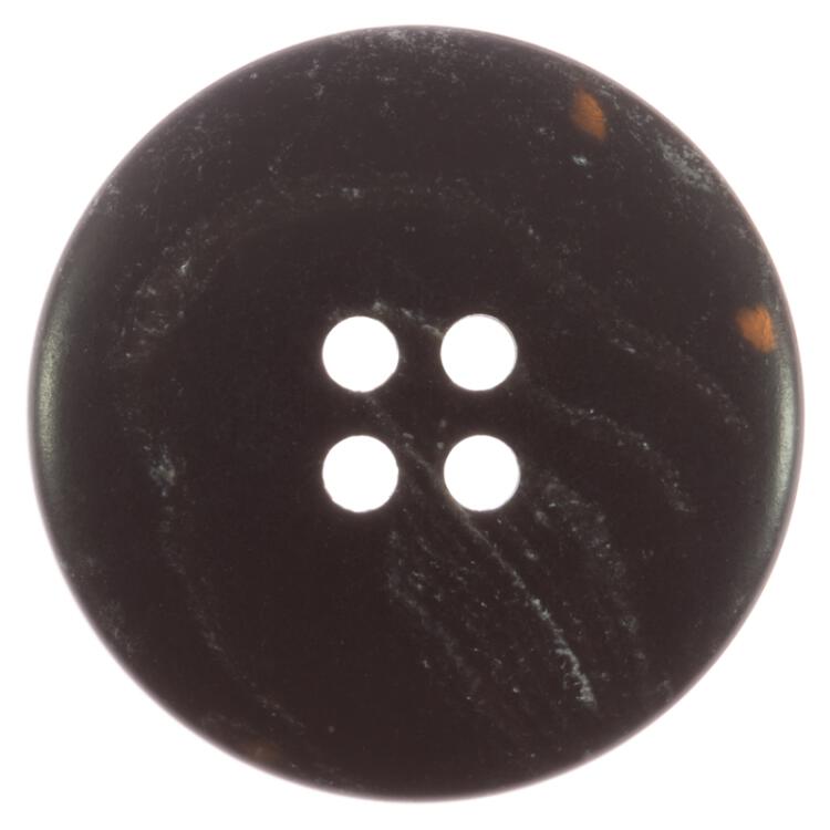 Kunststoffknopf in matt Schwarz mit schickem Rand