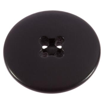 Steinnussknopf in matt Schwarz mit Versenkung für Faden