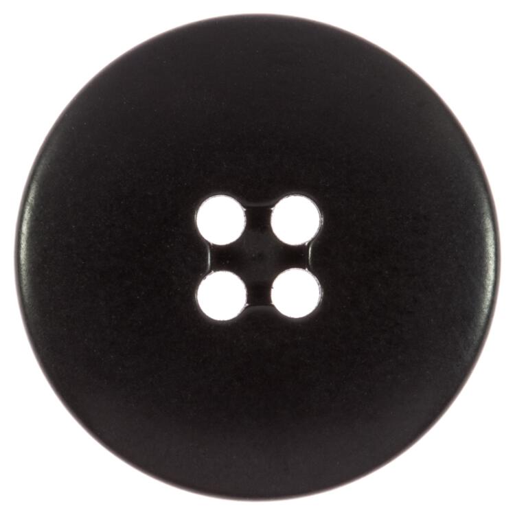 Steinnussknopf in matt Schwarz mit Versenkung für Faden 20mm