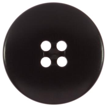 Steinnussknopf in glänzend Schwarz mit Versenkung für Faden