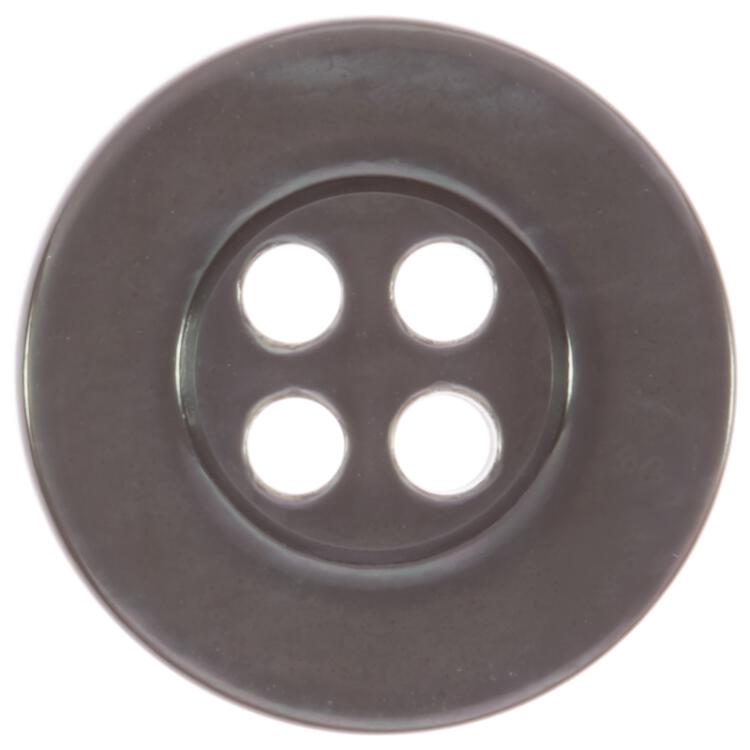 Perlmuttknopf aus MOP-Muschel in Grau 13mm