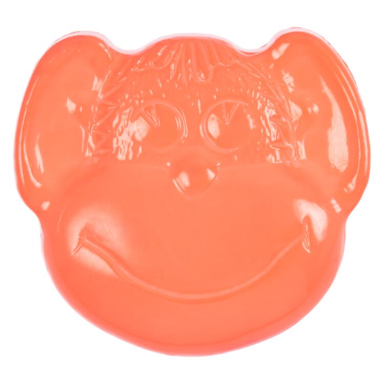Kinderknopf - Affe in Orange 18mm