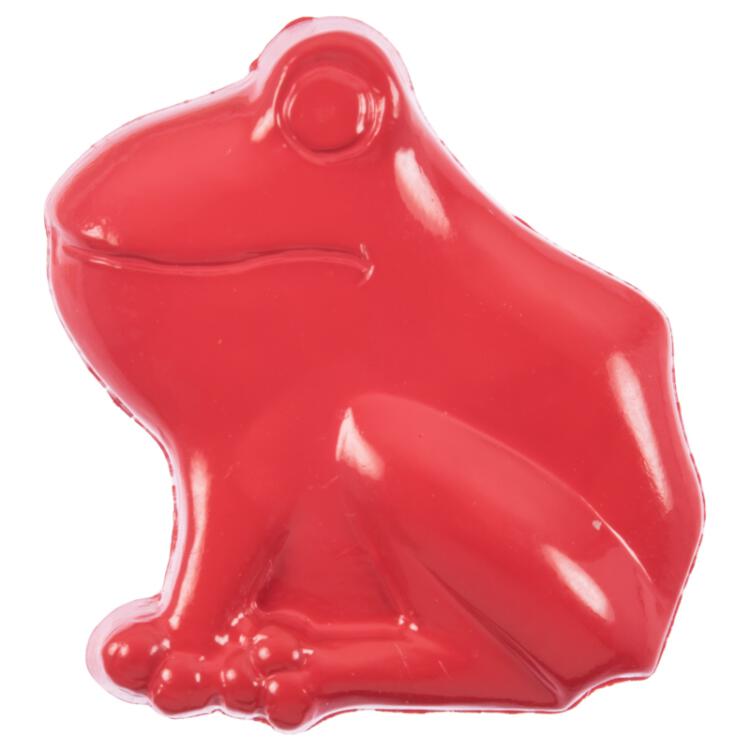 Kinderknopf - Frosch in Rot