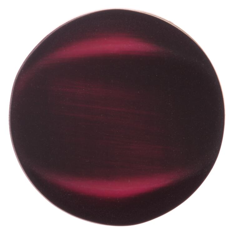 Kunststoffknopf in Samtoptik Farbverlauf rot schwarz 18mm