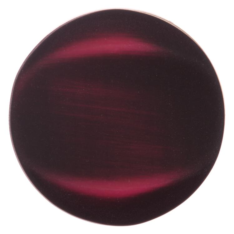 Kunststoffknopf in Samtoptik Farbverlauf rot schwarz 25mm