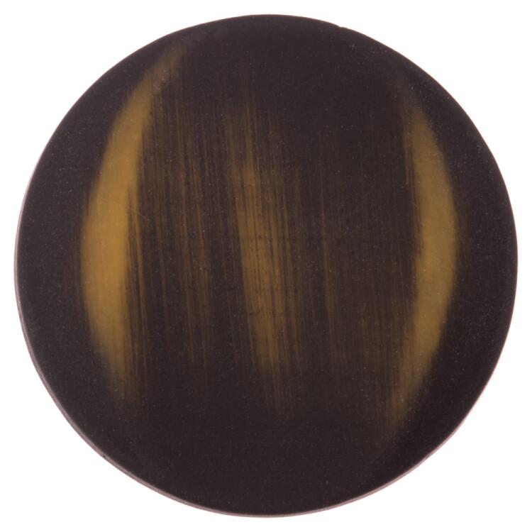 Kunststoffknopf in Samtoptik Farbverlauf gelb schwarz 18mm