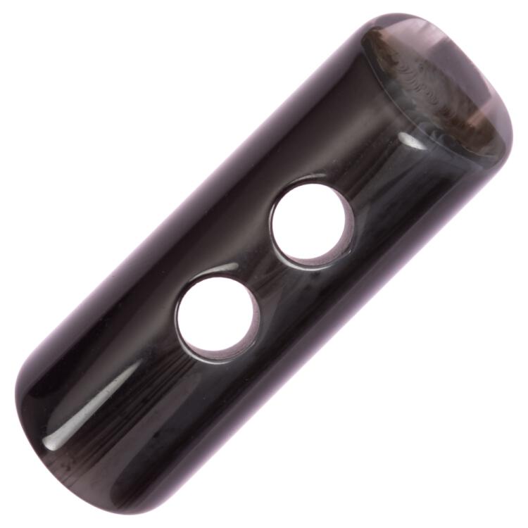 Knebelknopf aus Kunststoff im schwungvollen Design in Schwarz 40mm